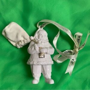 Pandora 2013 Porcelain Santa w/Sack Christmas Ornament